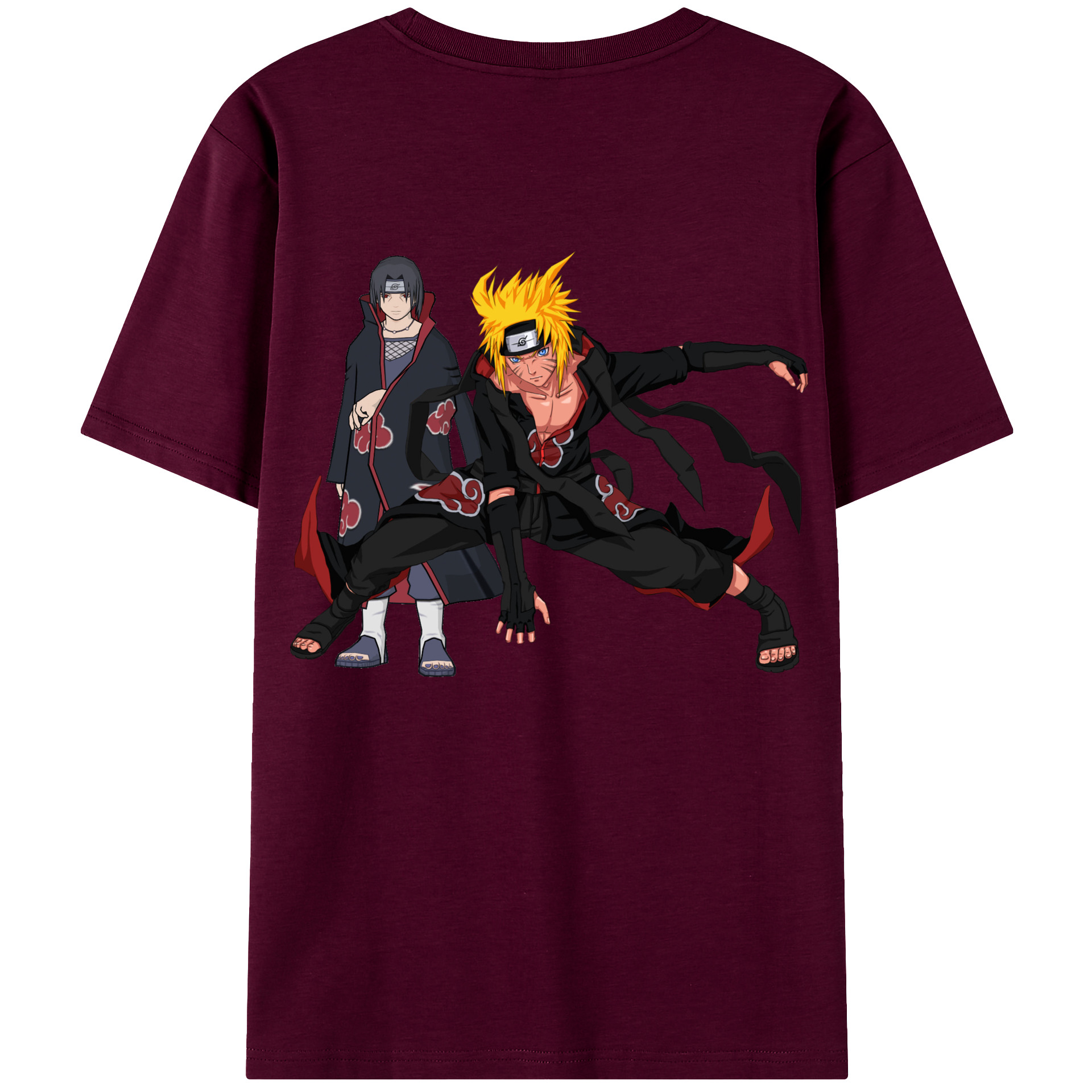 （画像用） NARUTO -ナルト- うずまき ナルト Uzumaki Naruto レディース半袖Tシャツ(バックプリント)